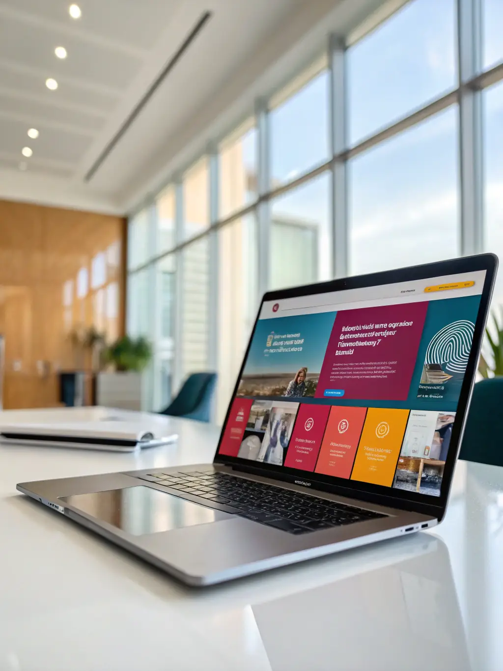 A clean, modern website design with easy navigation, reflecting a professional and trustworthy online presence.